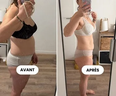 Avant / après d'une membre Famille Healthy