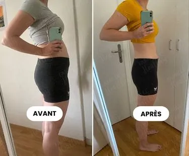 Avant / après d'une membre Famille Healthy